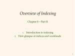 Overview of Indexing - slide 1
