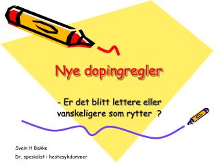 nye dopingregler