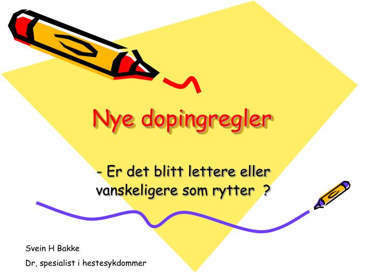 nye dopingregler