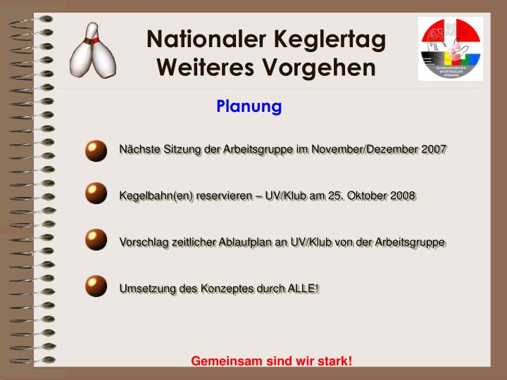 nationaler keglertag weiteres vorgehen