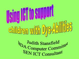 Using ICT to support