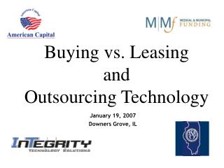 Buying vs. Leasing and Outsourcing Technology