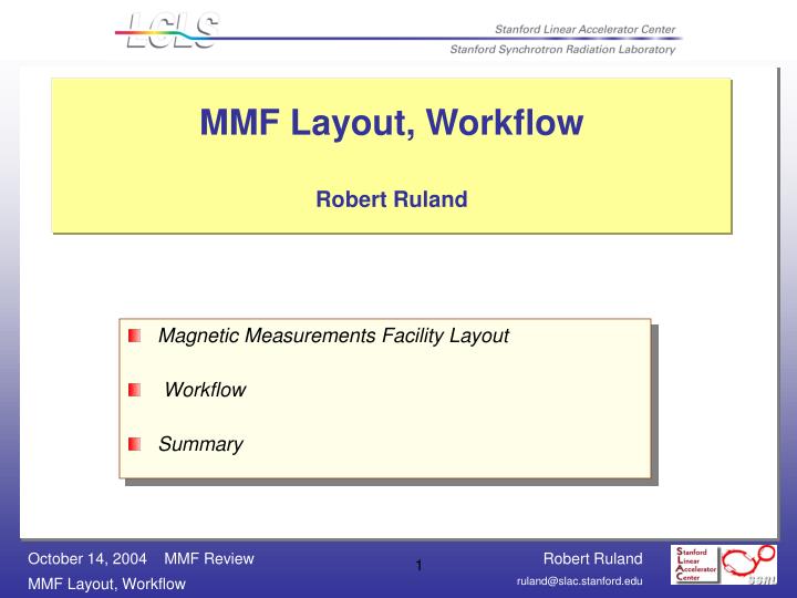 mmf layout workflow robert ruland