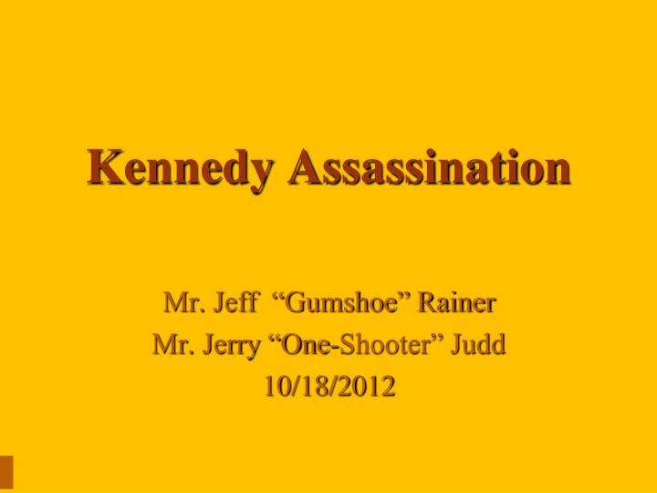 kennedy assassination
