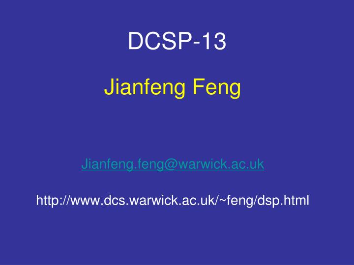 dcsp 13