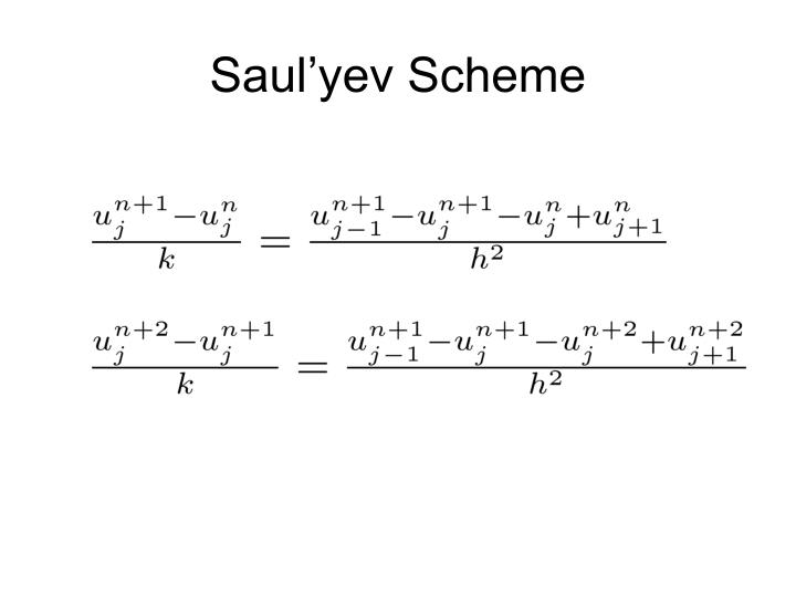 saul yev scheme