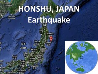 HONSHU, JAPAN Earthquake