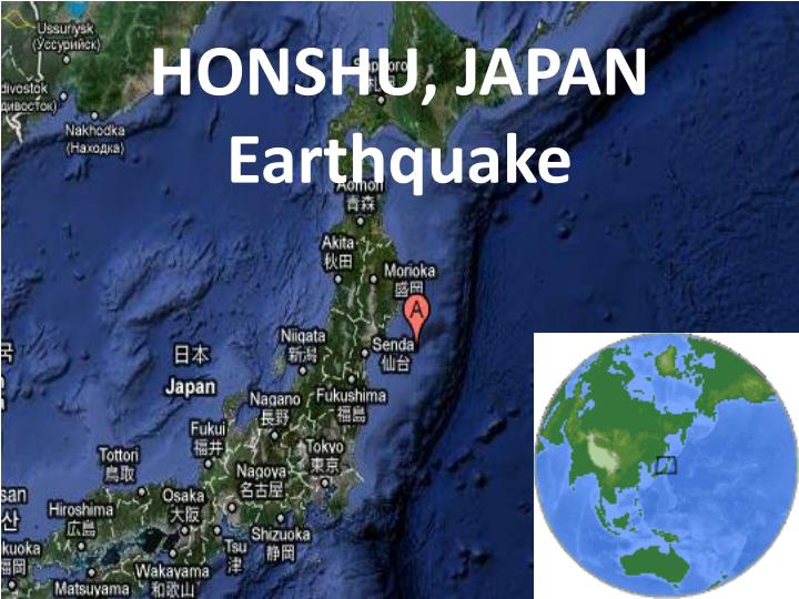 honshu japan earthquake