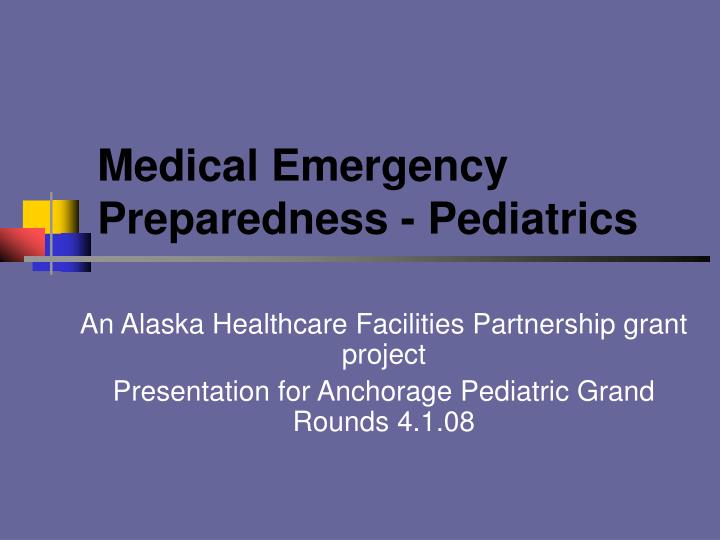 medical emergency preparedness pediatrics