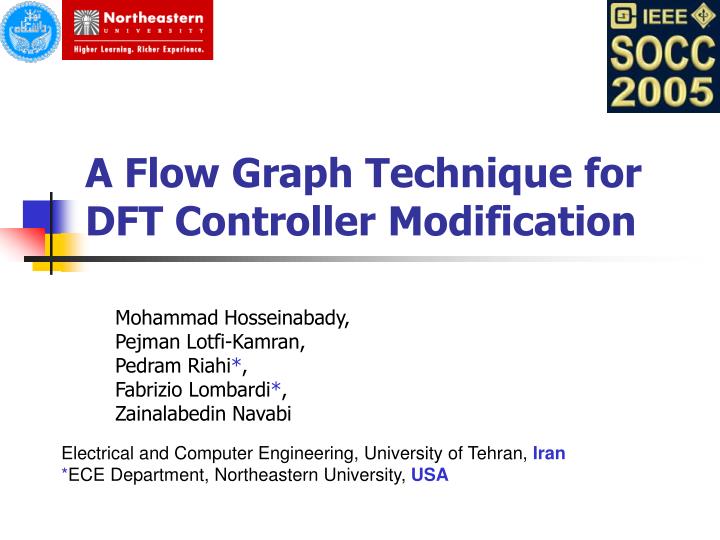 a flow graph technique for dft controller modification