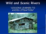Wild and Scenic Rivers