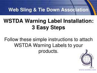 Web Sling &amp; Tie Down Association