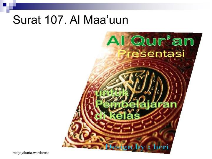 surat 107 al maa uun