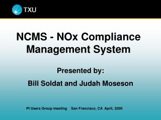 NCMS - NOx Compliance Management System