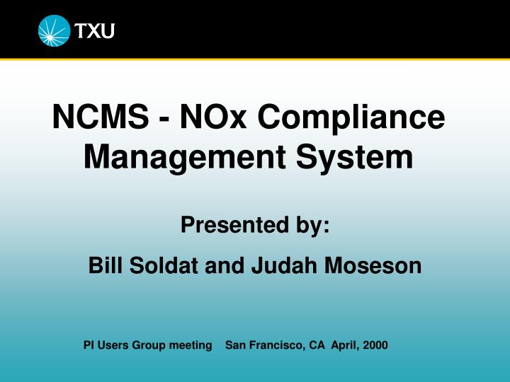 ncms nox compliance management system