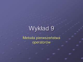 wyk ad 9