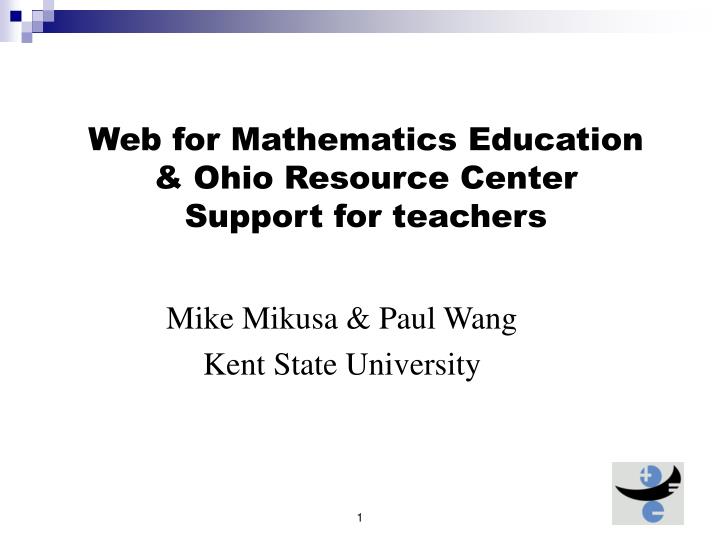 web for mathematics education ohio resource center support for teachers