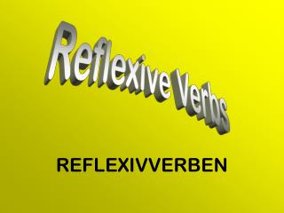 reflexivverben