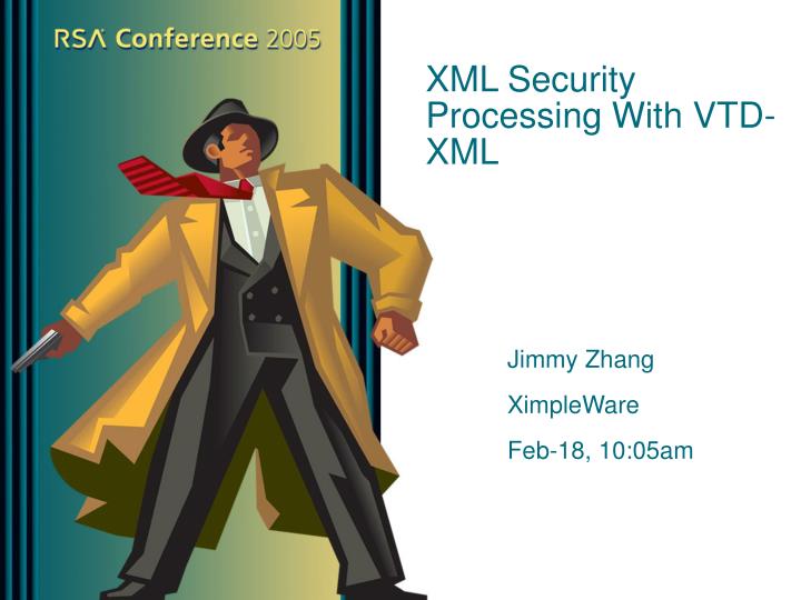 xml security processing with vtd xml
