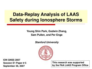 Data-Replay Analysis of LAAS Safety during Ionosphere Storms