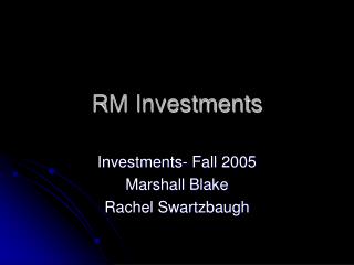 RM Investments