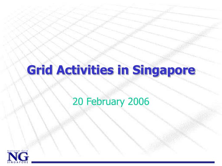 grid activities in singapore