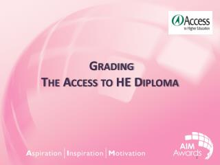 Grading The Access to HE Diploma