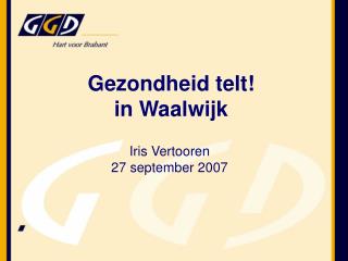 gezondheid telt in waalwijk