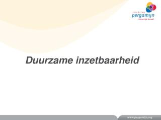 duurzame inzetbaarheid