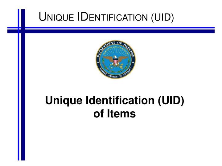 unique identification uid of items