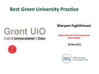Best Green University Practice