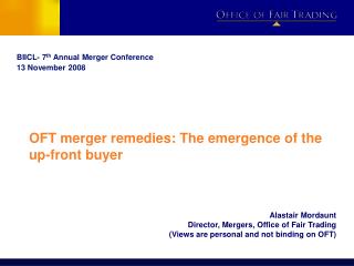 OFT merger remedies: The emergence of the up-front buyer
