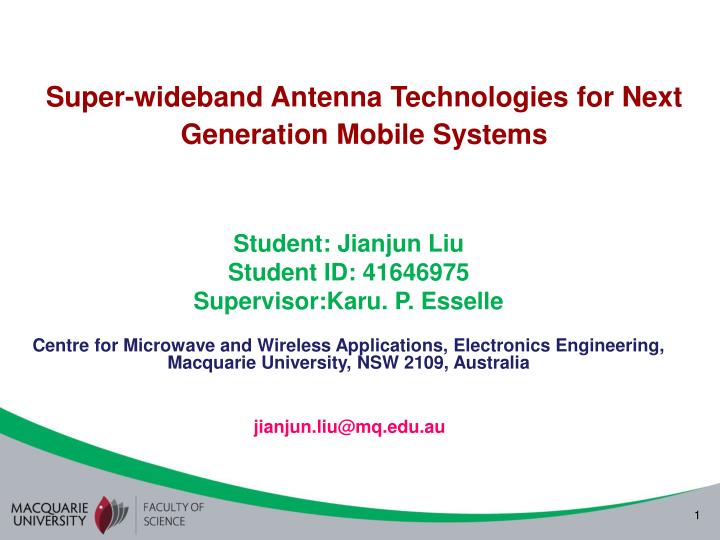 super wideband antenna technologies for next generation mobile systems