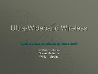 Ultra-Wideband Wireless