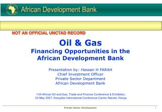 11th African Oil and Gas, Trade and Finance Conference &amp; Exhibition,