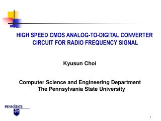 HIGH SPEED CMOS ANALOG-TO-DIGITAL CONVERTER CIRCUIT FOR RADIO FREQUENCY SIGNAL
