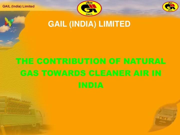 the contribution of natural gas towards cleaner air in india