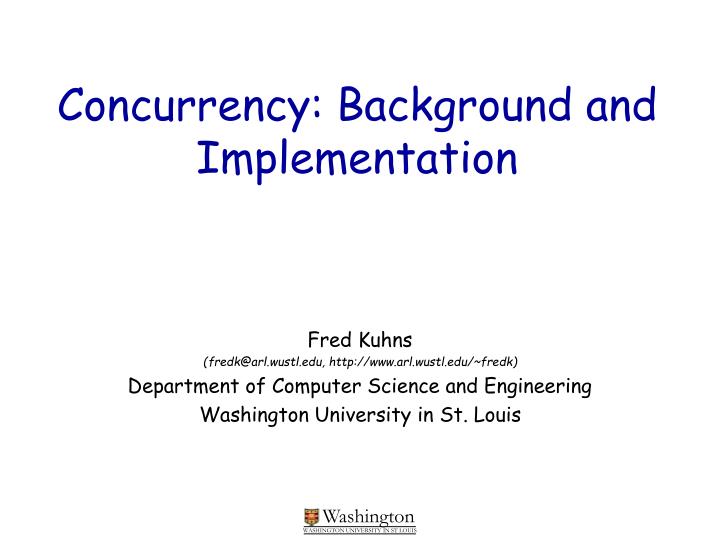 concurrency background and implementation