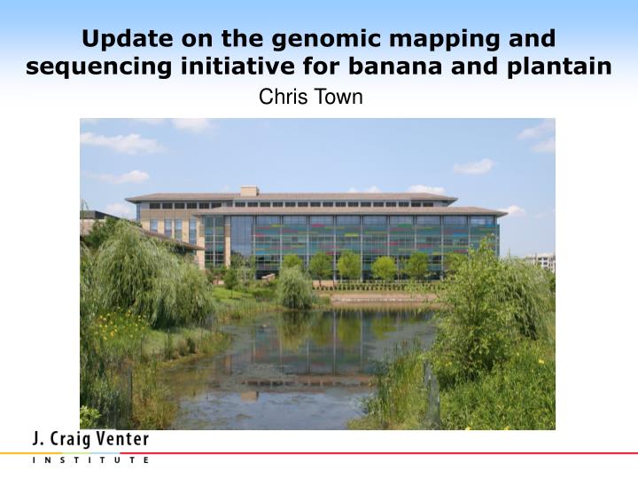 update on the genomic mapping and sequencing initiative for banana and plantain