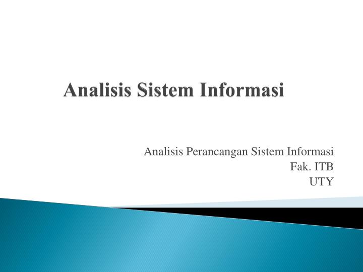 analisis sistem informasi