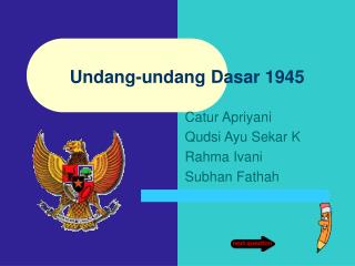 undang undang dasar 1945