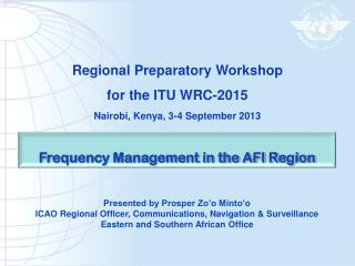 Frequency Management in the AFI Region