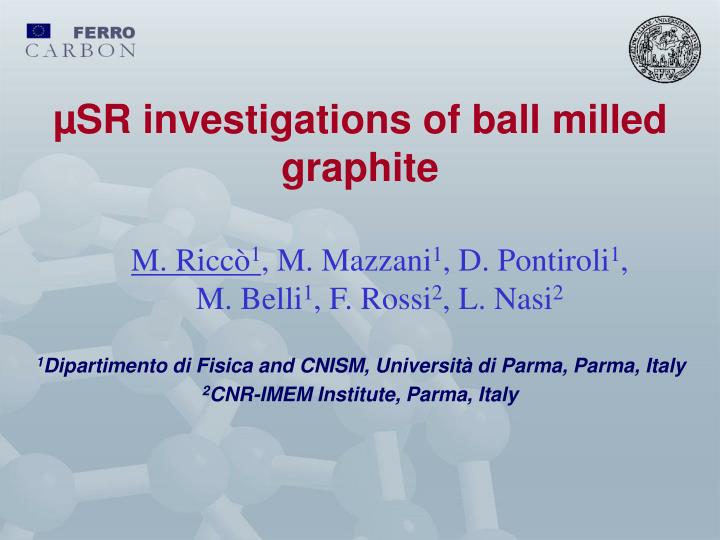 sr investigations of ball milled graphite