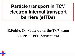 Particle transport in TCV electron internal transport barriers (eITBs)