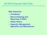 US EPA Proposed SSO Rule - slide 1