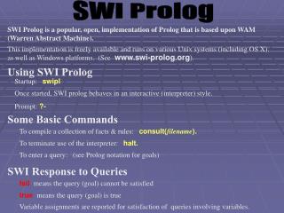 SWI Prolog