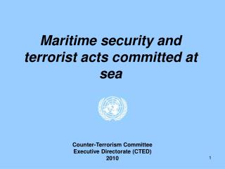 Maritime security and terrorist acts committed at sea