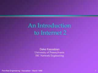 An Introduction to Internet 2