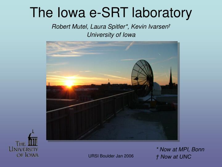 the iowa e srt laboratory
