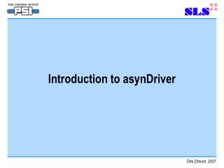 Introduction to asynDriver